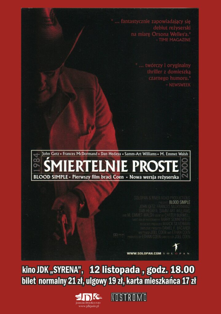 Plakat filmu Śmiertelnie proste (4K)